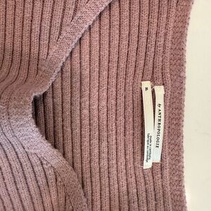 Anthropologie Asymmetrical Cropped Pullover Sweater in a ribbed knit